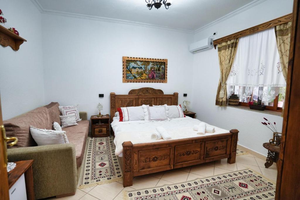 Postel nebo postele na pokoji v ubytování Guest House Luna