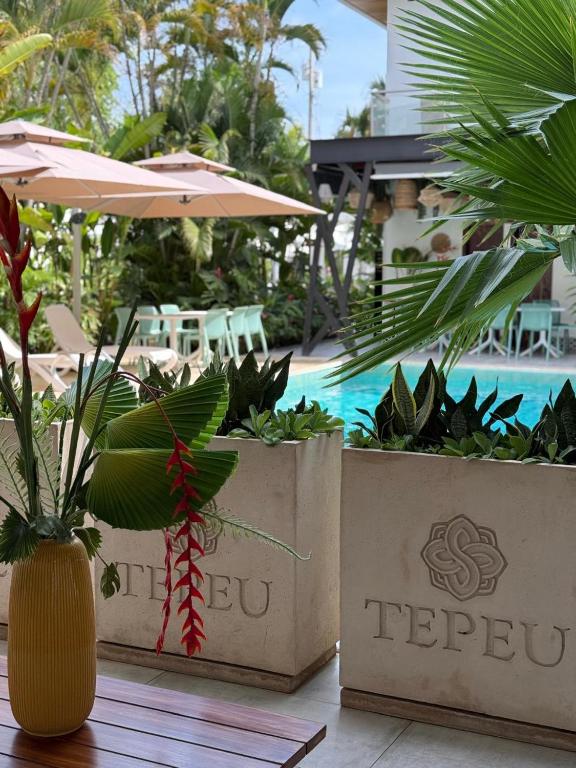 Bazén v ubytování Hotel Tepeu nebo v jeho okolí