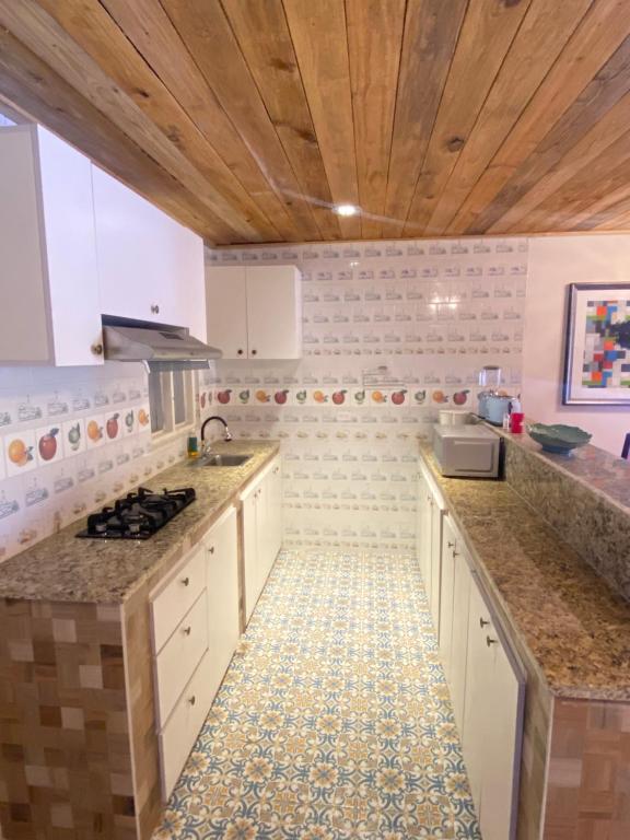 Kuchyň nebo kuchyňský kout v ubytování Arco Iris Casa de Campo