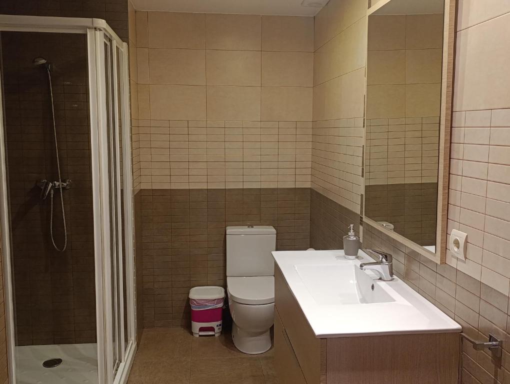 Koupelna v ubytování Apartamentos La Muralla