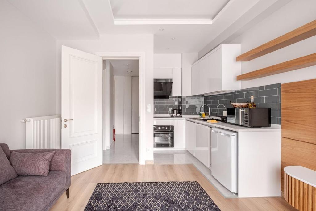 Kuchyň nebo kuchyňský kout v ubytování Chido Residence