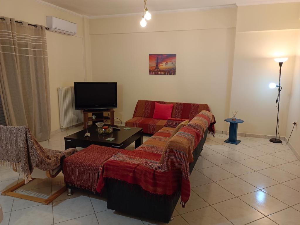 TV a/nebo společenská místnost v ubytování Stefkas apartment2