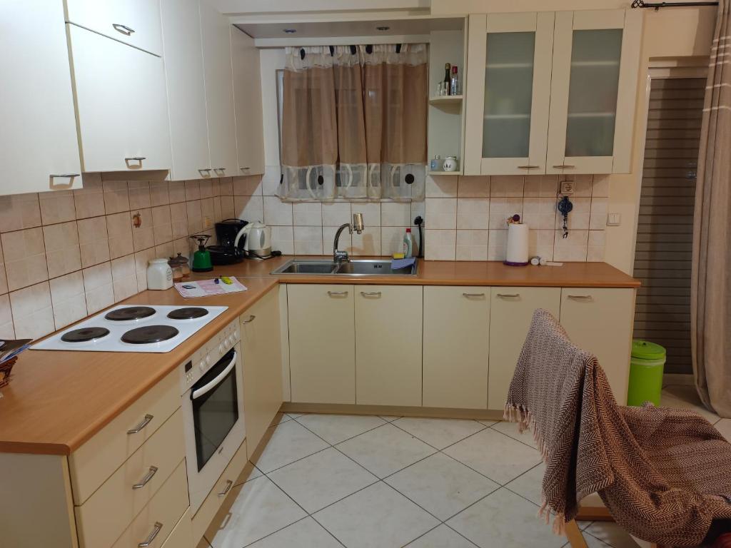 Kuchyň nebo kuchyňský kout v ubytování Stefkas apartment2