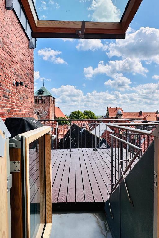 Balkón nebo terasa v ubytování Das Stader Penthouse mit Dachterrassen