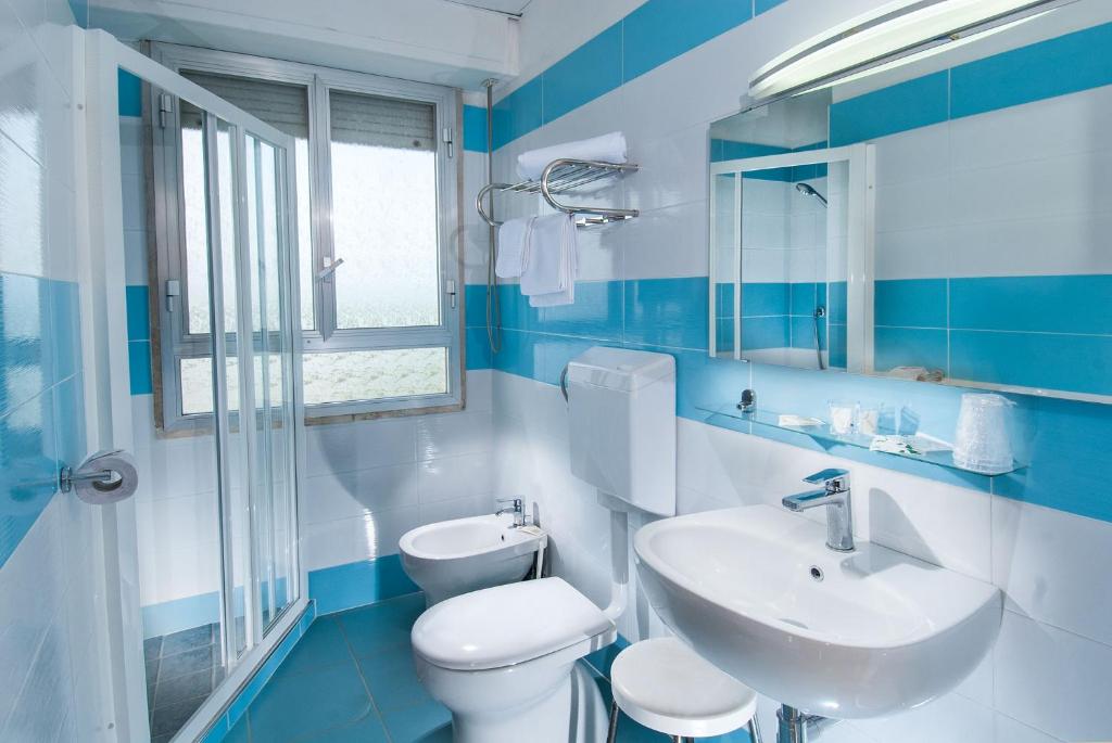 Koupelna v ubytování Hotel Smeraldo
