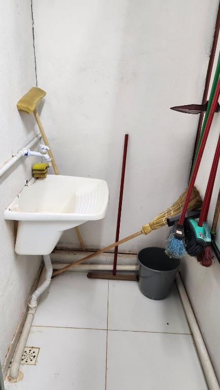 Koupelna v ubytování Apartamento PRATICO