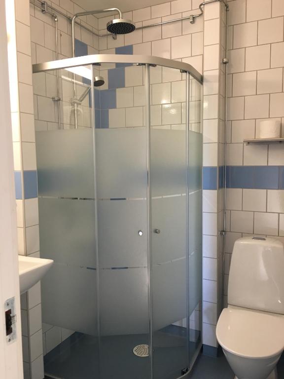 Koupelna v ubytování Hotel Wictoria