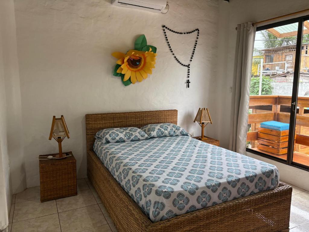 Postel nebo postele na pokoji v ubytování La Cabaña de Victor