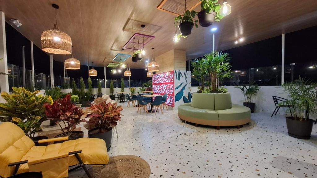 O zonă de relaxare la VICTORIA COLOR Hotel