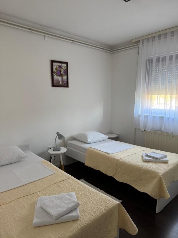 Posteľ alebo postele v izbe v ubytovaní Apartment T&M Zagreb Airport