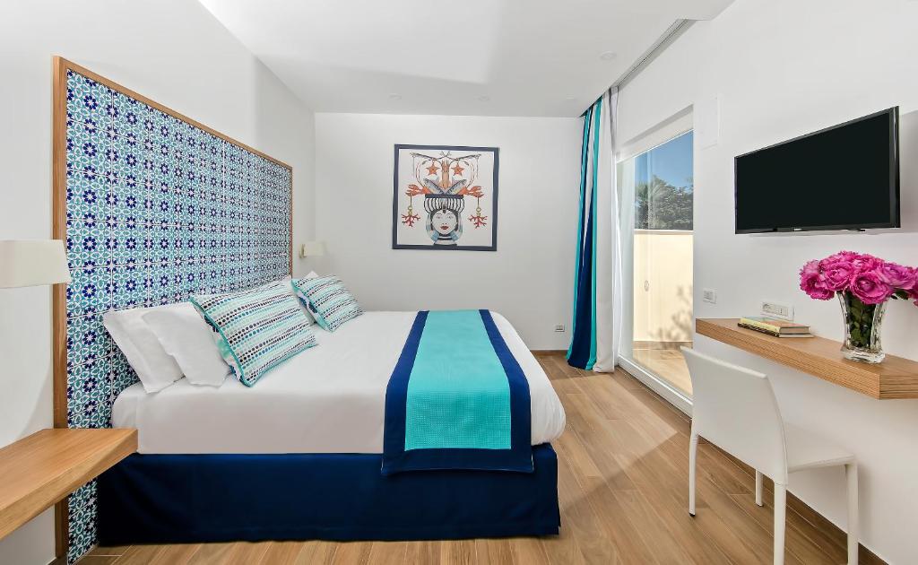 TV a/nebo společenská místnost v ubytování Hotel Miramare