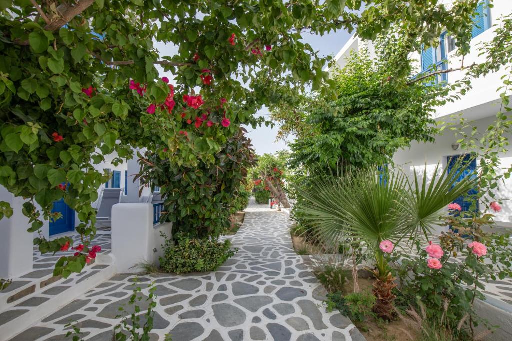 Zahrada ubytování Acrogiali Beachfront Hotel Mykonos