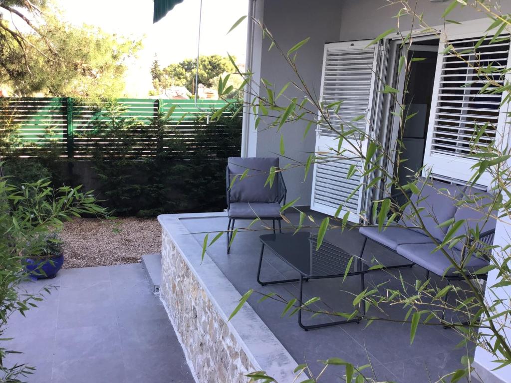Balkón nebo terasa v ubytování Apartments Mare More