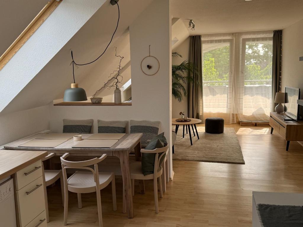 Χώρος καθιστικού στο Ferienwohnung Hochhinaus