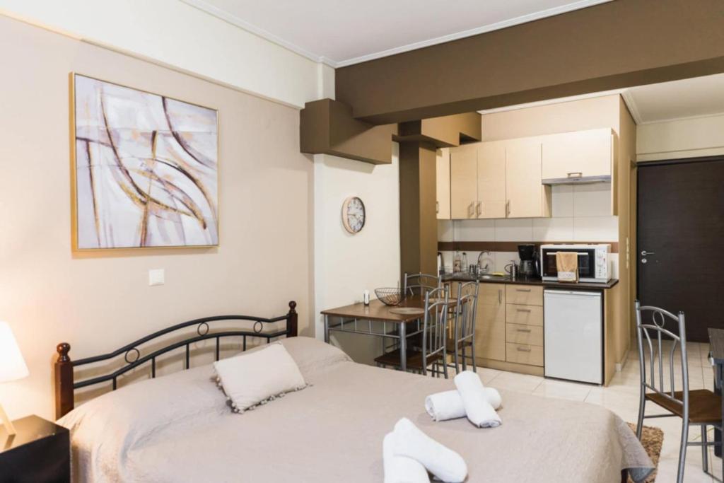 Kuchyňa alebo kuchynka v ubytovaní Sparta View Apartments Anais Boutique A1