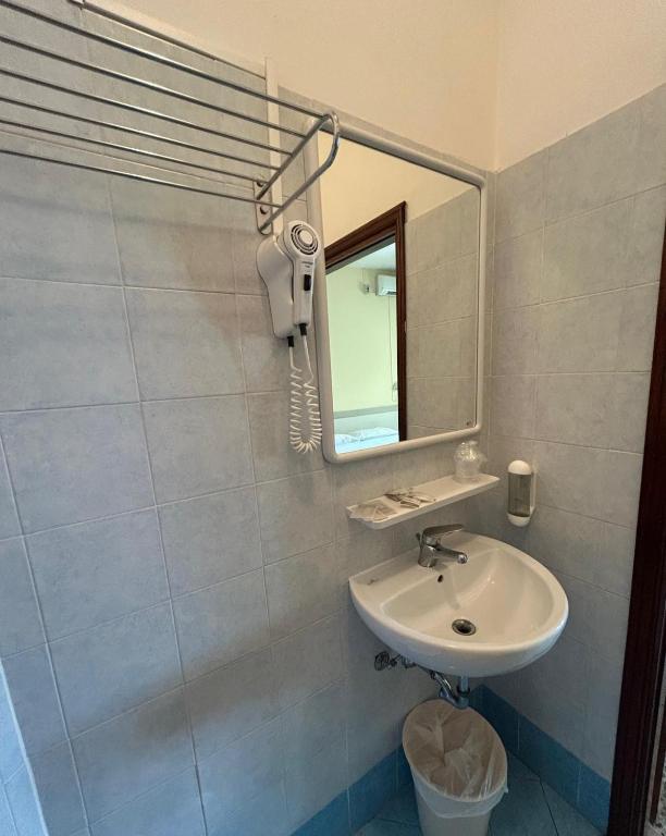Koupelna v ubytování Hotel Ines