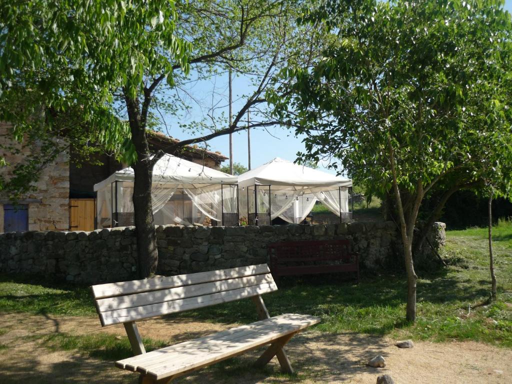 A garden outside Can Fiol Masia
