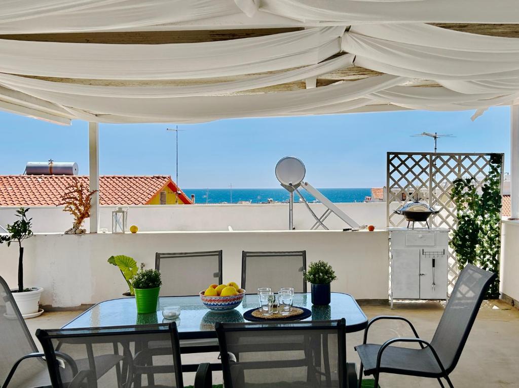 Üldine merevaade või majutusasutusest Blue Space 50 meters from the sandy beach, parking & wifi pildistatud vaade