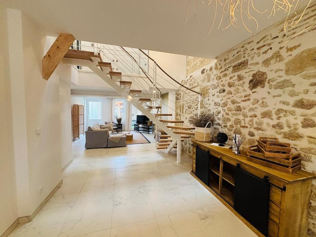 Η κουζίνα ή μικρή κουζίνα στο Le cœur de joli village Français