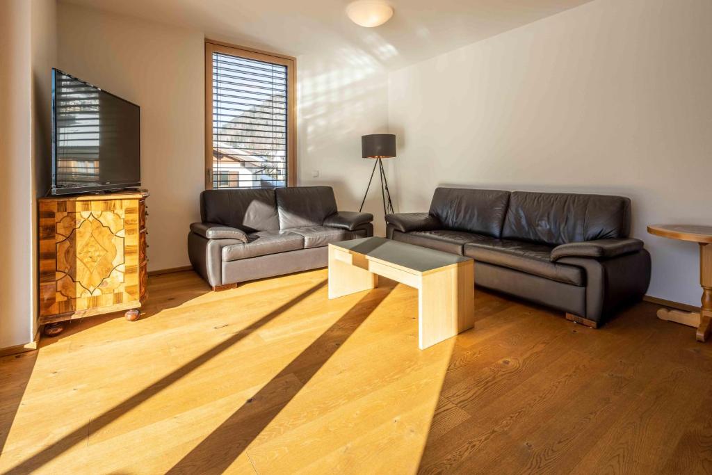A seating area at Krone Apartments Schruns, Top 6/7/8