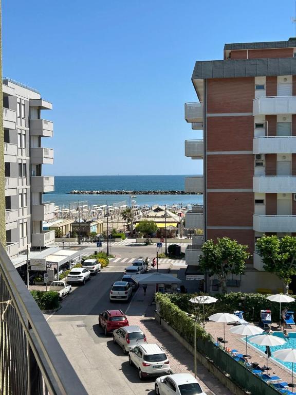 Nespecifikovaný výhled na moře nebo výhled na moře při pohledu z hotelu