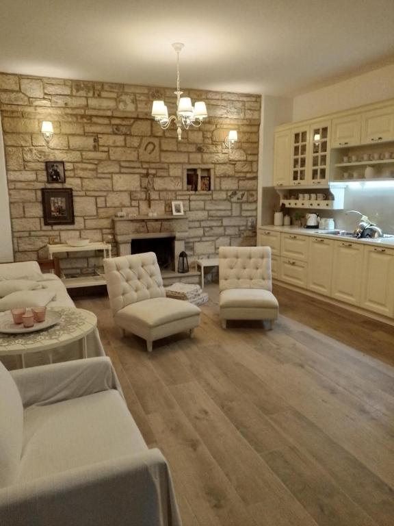 Posezení v ubytování Vogklis House