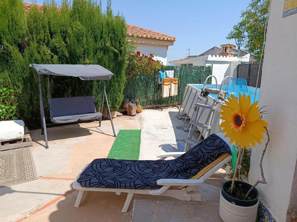Patio nebo venkovní prostory v ubytování Ca La Morancica
