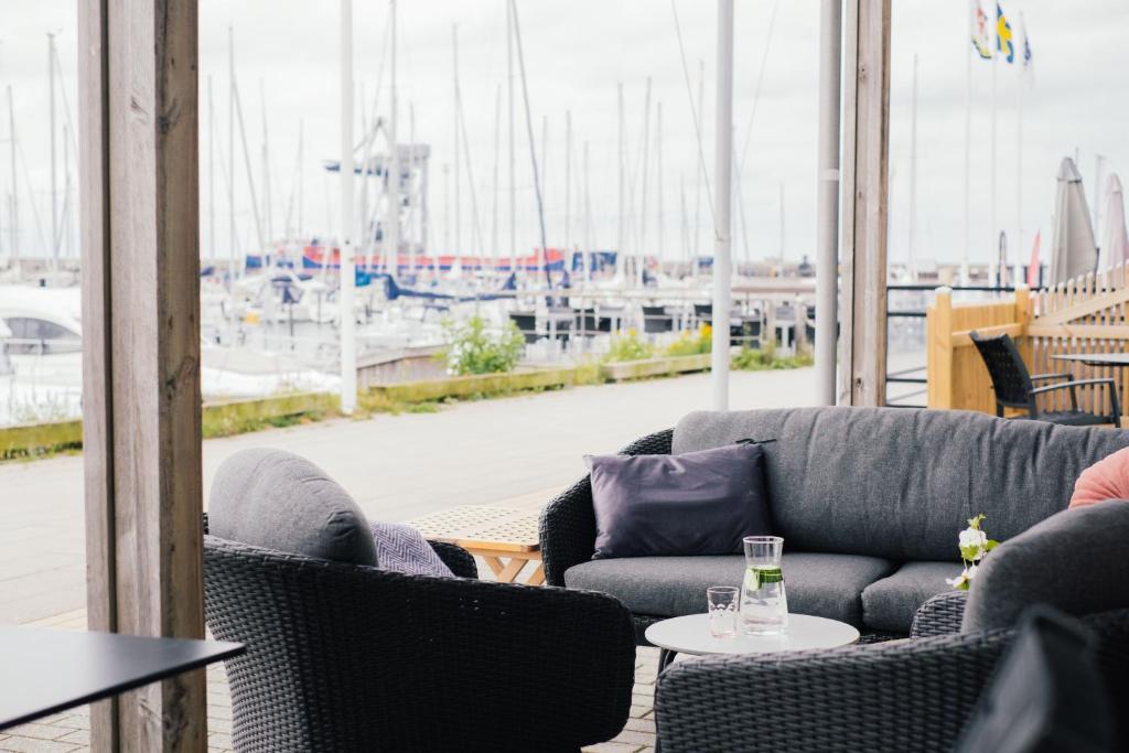 Posezení v ubytování Fridas Hotell
