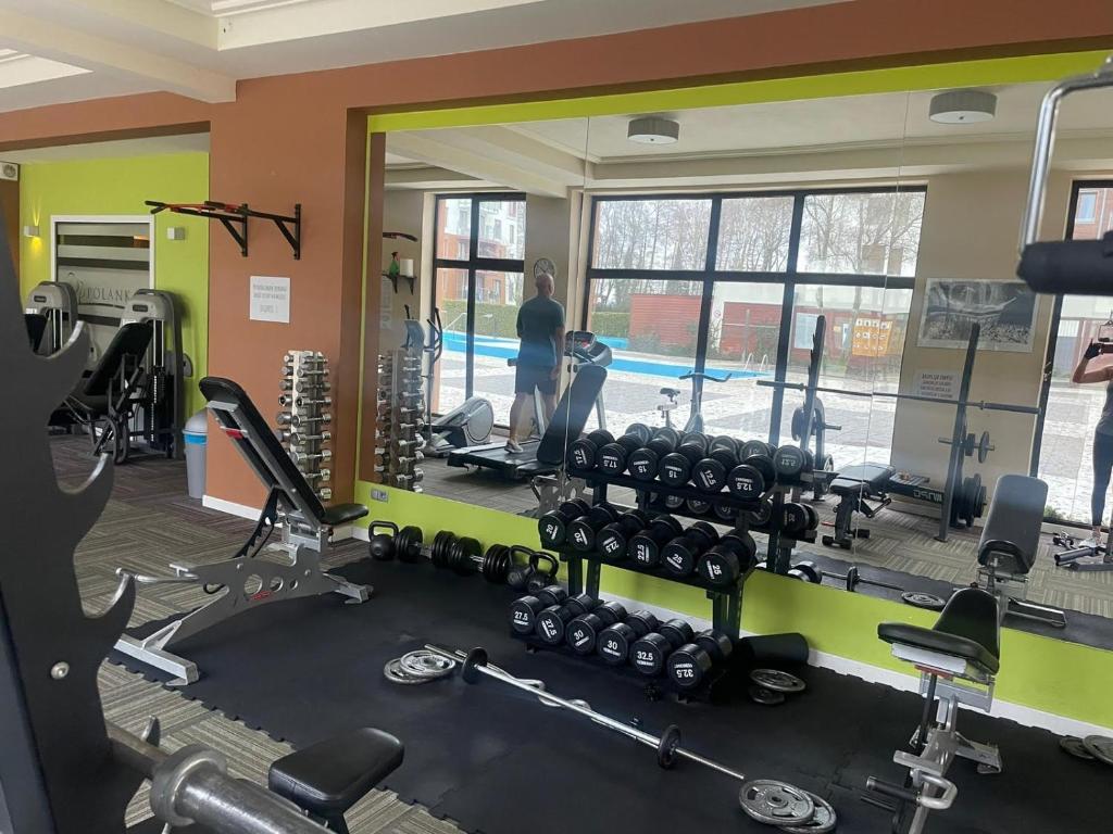 Posilňovňa alebo fitness centrum v ubytovaní Aparts Care Balic Polanki