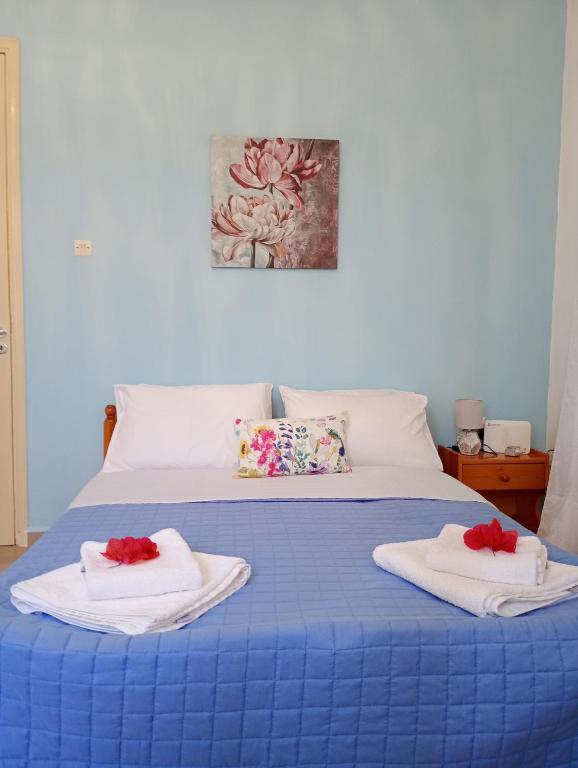 Postel nebo postele na pokoji v ubytování Gaios Rest Apartment Comfort Location Paxos Hospitality