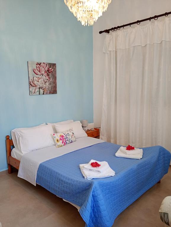 Postel nebo postele na pokoji v ubytování Gaios Rest Apartment Comfort Location Paxos Hospitality