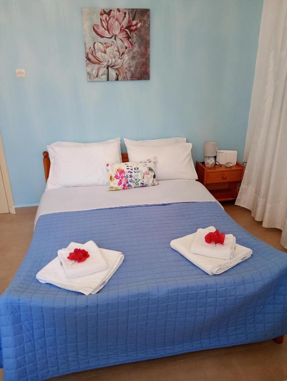 Postel nebo postele na pokoji v ubytování Gaios Rest Apartment Comfort Location Paxos Hospitality