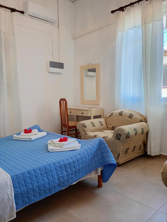 Postel nebo postele na pokoji v ubytování Gaios Rest Apartment Comfort Location Paxos Hospitality