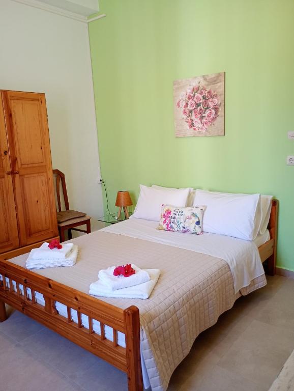 Postel nebo postele na pokoji v ubytování Gaios Rest Apartment Comfort Location Paxos Hospitality