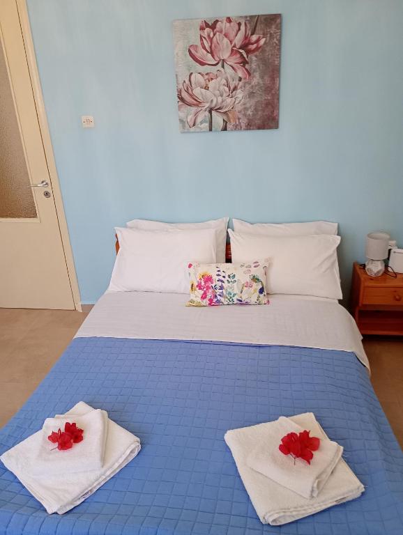 Postel nebo postele na pokoji v ubytování Gaios Rest Apartment Comfort Location Paxos Hospitality