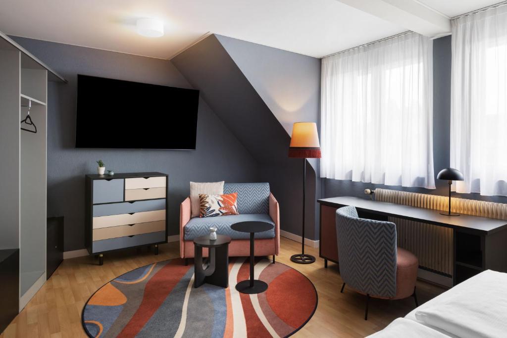 Postel nebo postele na pokoji v ubytování Hotel La Pergola
