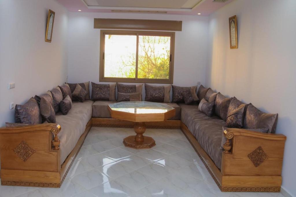 Χώρος καθιστικού στο The Blue Pearl Apartment 1