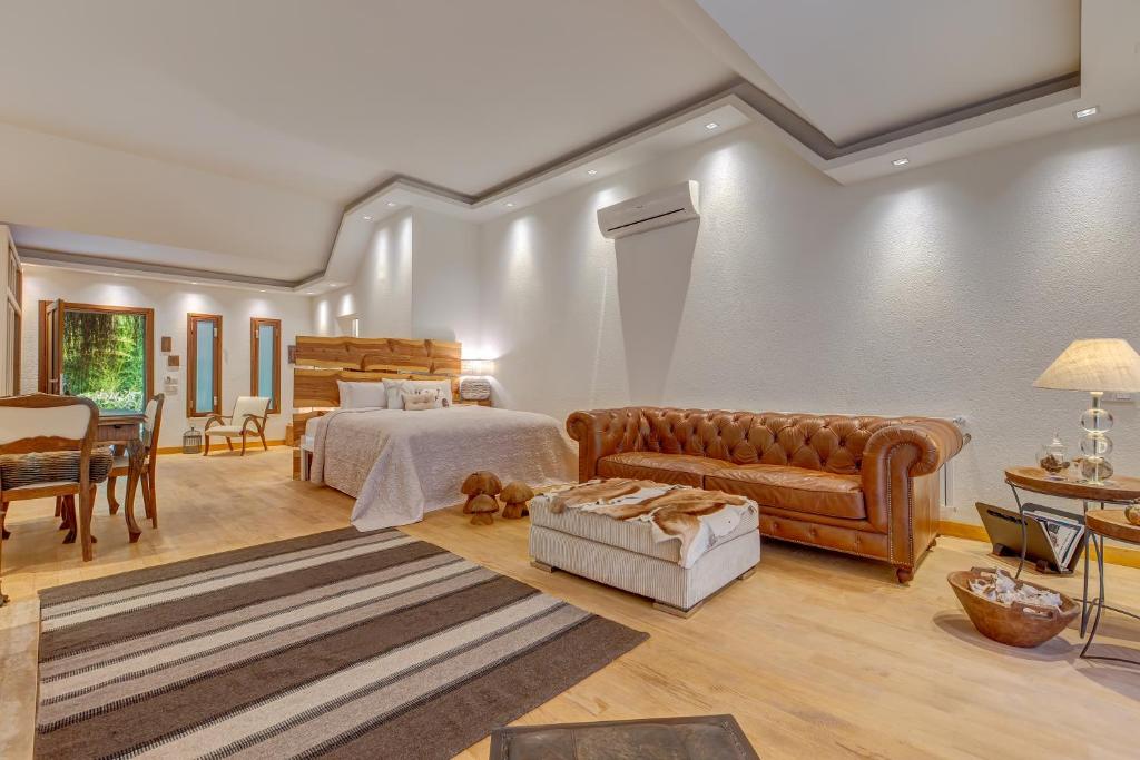 Posezení v ubytování Olympos Lodge