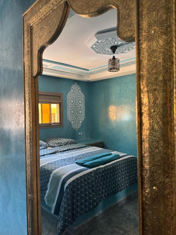 Postel nebo postele na pokoji v ubytování Les jardins berbères d'Agadir
