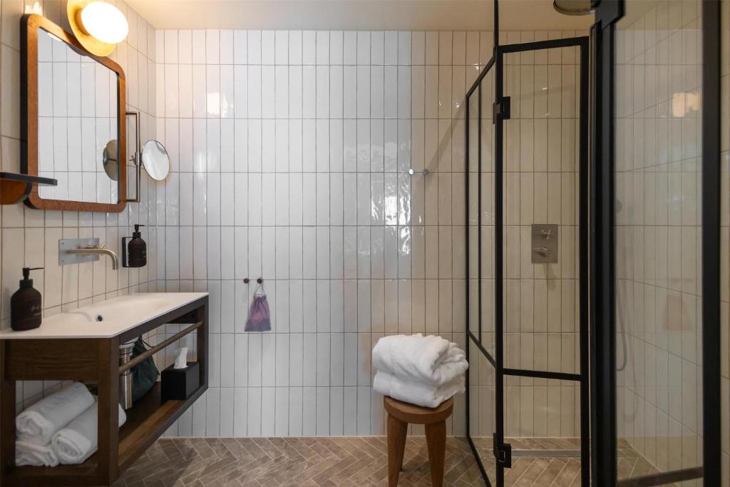 Salle de bains dans l'établissement NH Copenhagen Grand Joanne