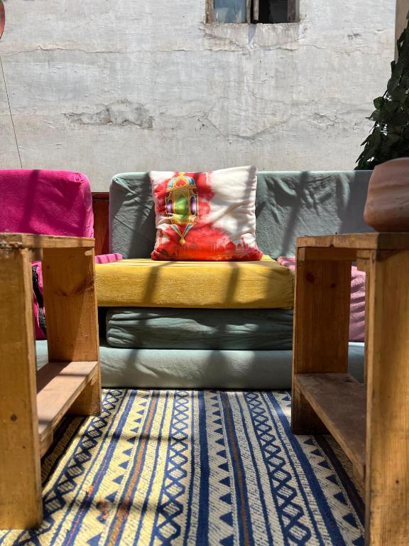 Posezení v ubytování Rhala Hostel Egypt