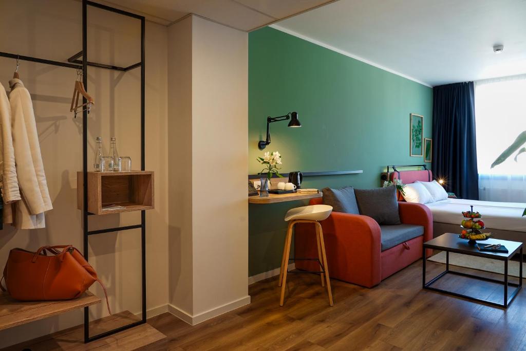 Hotel Convictus Cracovia for business & travellers - Habitación Estándar Con Cama Doble Y Sofá Cama