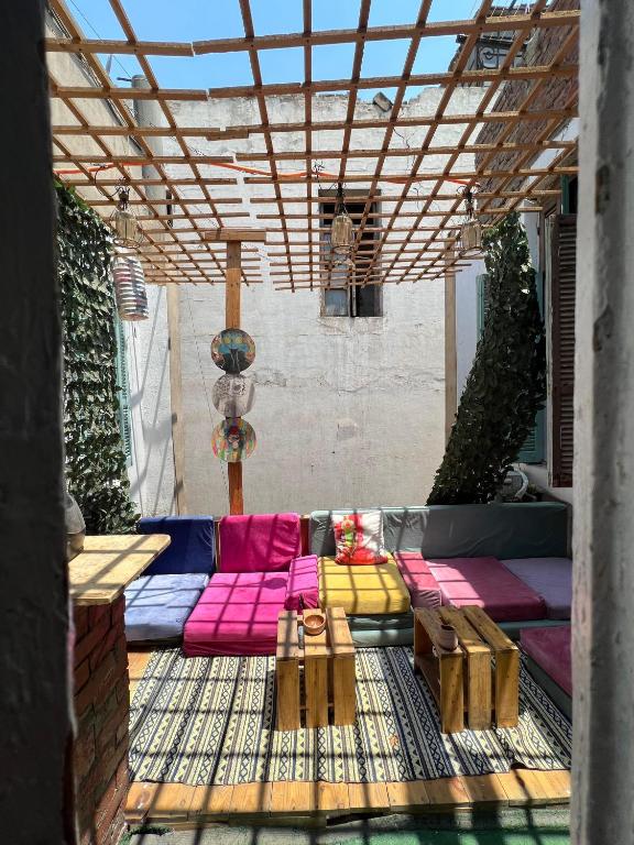 Posezení v ubytování Rhala Hostel Egypt