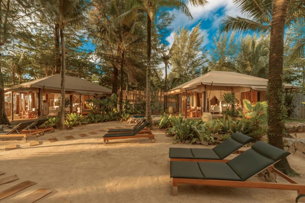 Zahrada ubytování Twinpalms Tented Camp Phuket