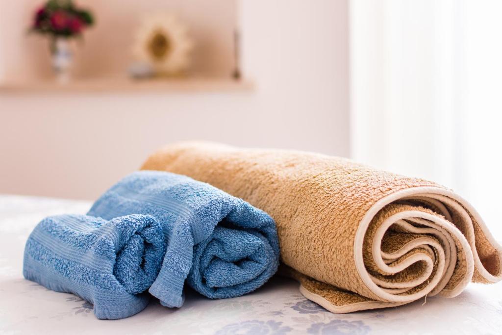 rolka ręczników siedząca na blacie w obiekcie B&B Soli D'oro w mieście Casarano