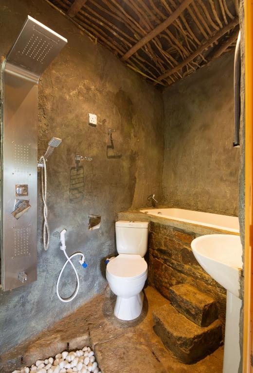Koupelna v ubytování Kithul cob hideaway