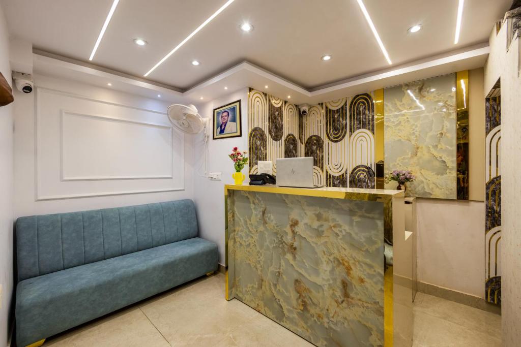 Posezení v ubytování Hotel All In Homes - New Delhi Railway station- Paharganj
