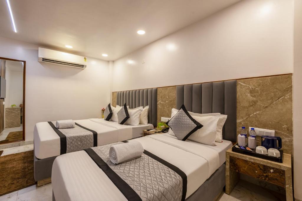 Posezení v ubytování Hotel All In Homes - New Delhi Railway station- Paharganj