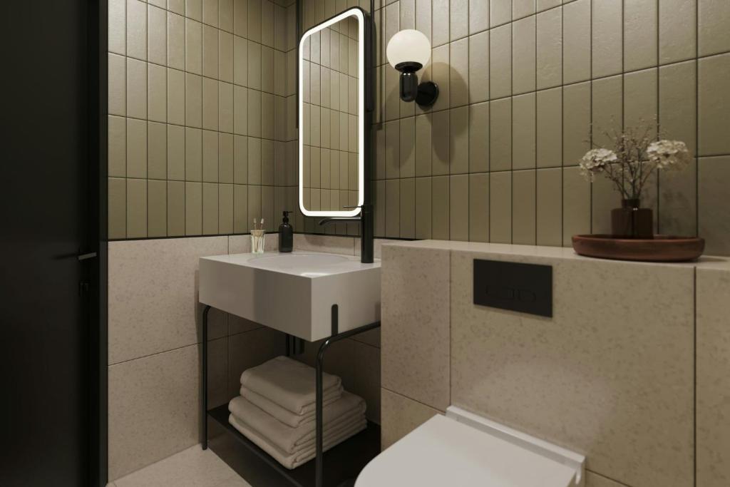 Koupelna v ubytování Yelo Marengo Hotel Centre-Ville, Sonder by Marriott Bonvoy