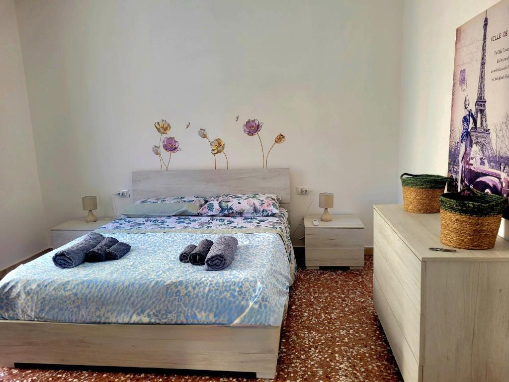 Posteľ alebo postele v izbe v ubytovaní La fleur